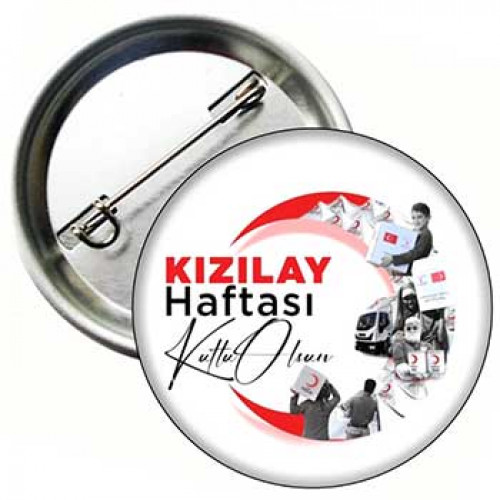 Kızılay Haftası Metal Yaka Rozeti