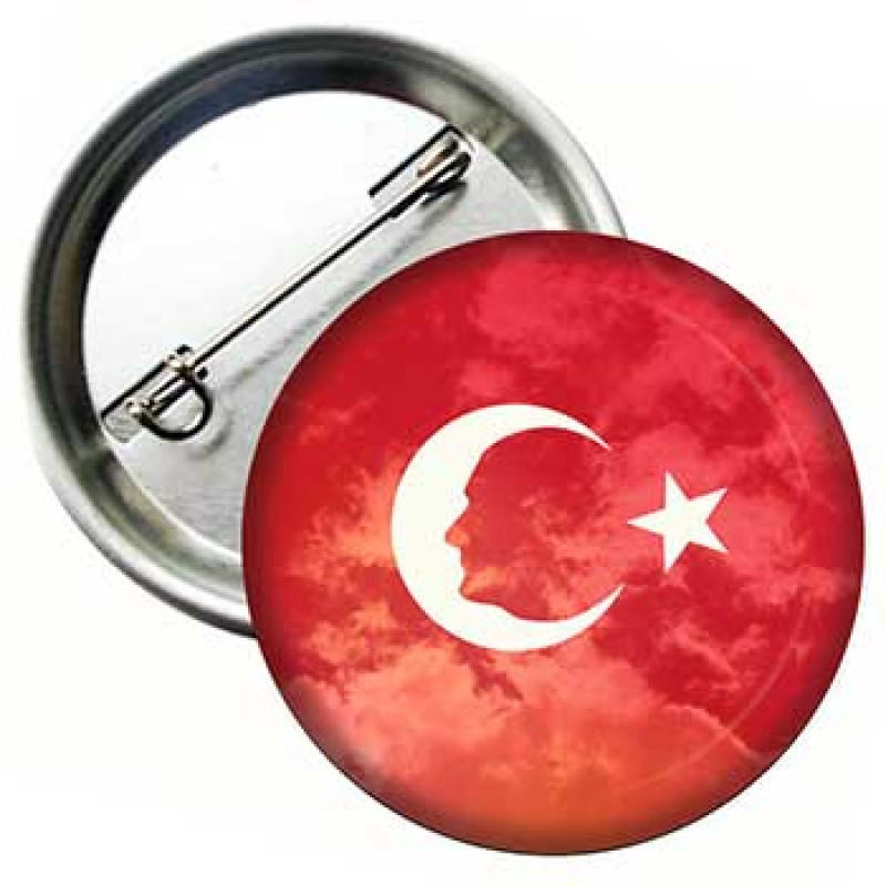 Türk Bayrağı Atatürk Rozeti, Buton Rozet