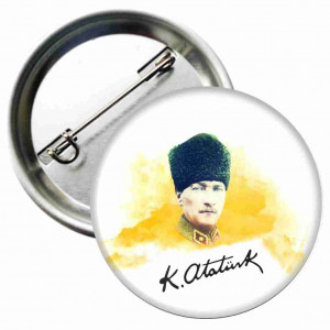 Atatürk Kalpaklı Rozet