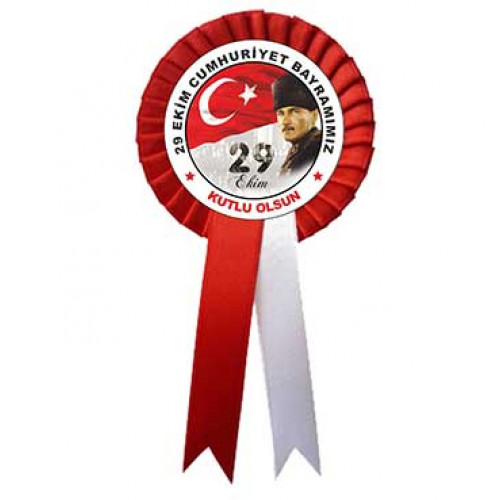 29 Ekim Atatürk Yaka Kartı